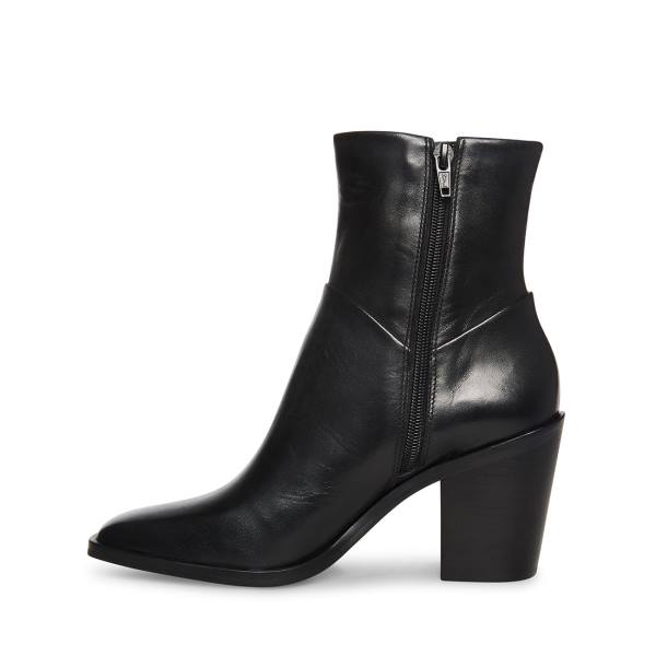 Botins Steve Madden Harmen Couro Feminino Pretas | SM-341IK