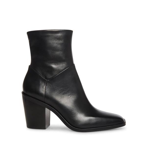 Botins Steve Madden Harmen Couro Feminino Pretas | SM-341IK