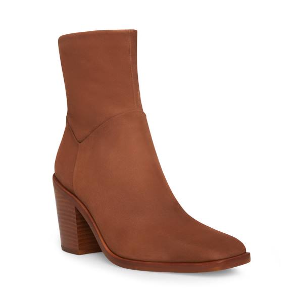 Botins Steve Madden Harmen Nubuck Feminino Marrom | SM-148FY