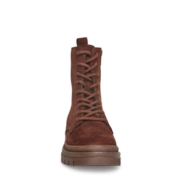 Botins Steve Madden Jamisyn Nubuck Feminino Marrom | SM-570HY