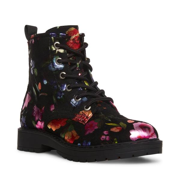 Botins Steve Madden Jbettyy Criança Pretas Multicoloridas | SM-259RK