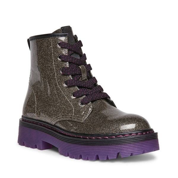 Botins Steve Madden Jdynasti Pewter Criança Azuis Cinzentas Multicoloridas | SM-463UL