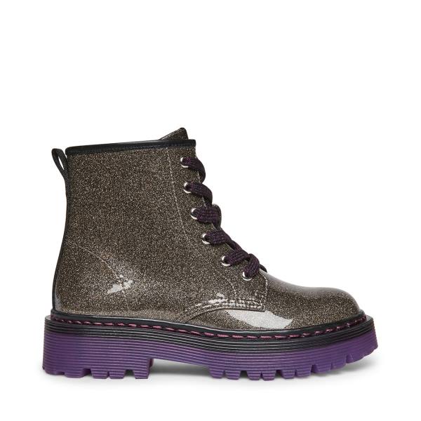 Botins Steve Madden Jdynasti Pewter Criança Azuis Cinzentas Multicoloridas | SM-463UL