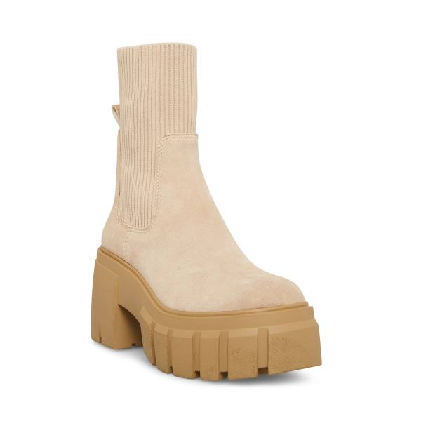 Botins Steve Madden Limit Sand Camurça Feminino Marrom | SM-641NI