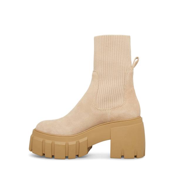 Botins Steve Madden Limit Sand Camurça Feminino Marrom | SM-641NI