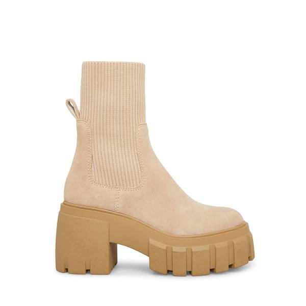 Botins Steve Madden Limit Sand Camurça Feminino Marrom | SM-641NI