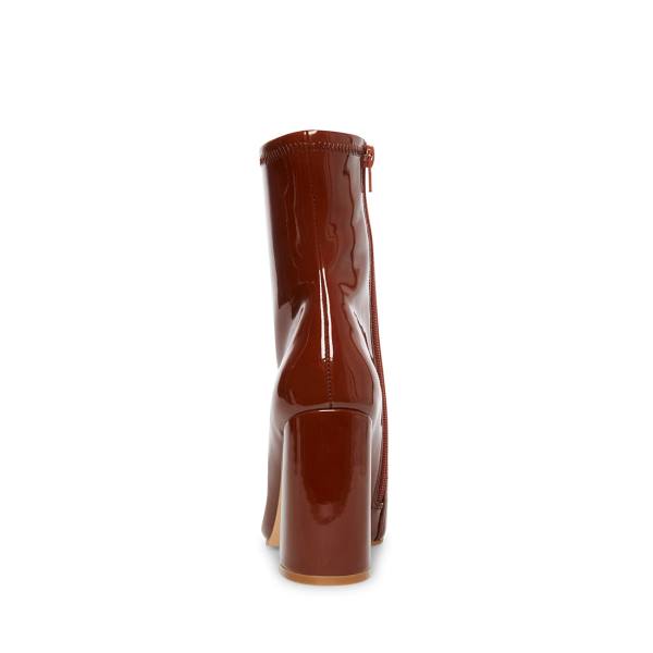 Botins Steve Madden Lynden Cognac Feminino Marrom Escuro | SM-123WJ