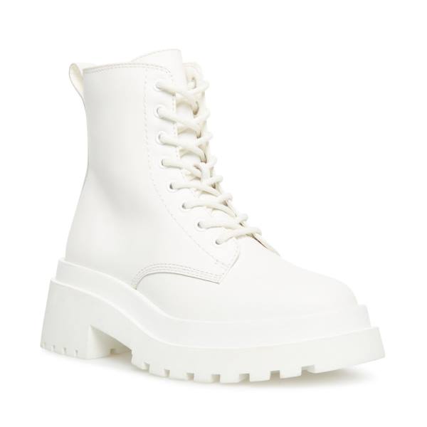 Botins Steve Madden Malvina Couro Feminino Branco | SM-864BI