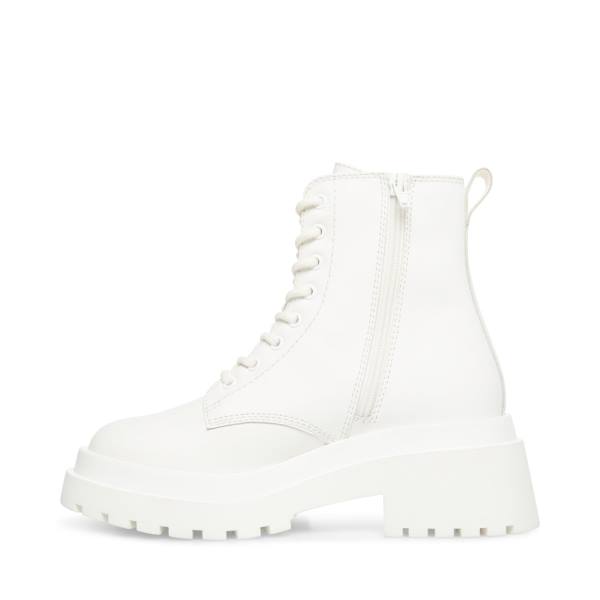 Botins Steve Madden Malvina Couro Feminino Branco | SM-864BI