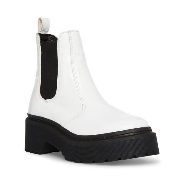 Botins Steve Madden Manzo Envernizados Feminino Branco | SM-910WO