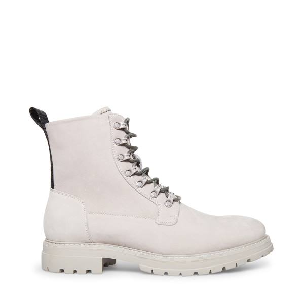 Botins Steve Madden Motto Nubuck Masculino Cinzentas | SM-745DO