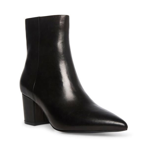 Botins Steve Madden Ossie Couro Feminino Pretas | SM-149VQ