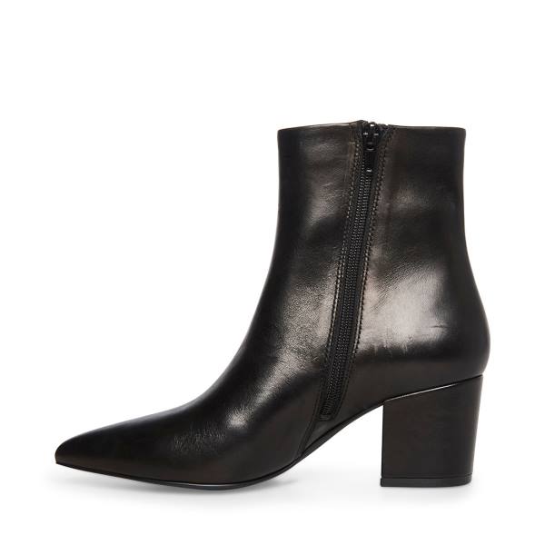 Botins Steve Madden Ossie Couro Feminino Pretas | SM-149VQ