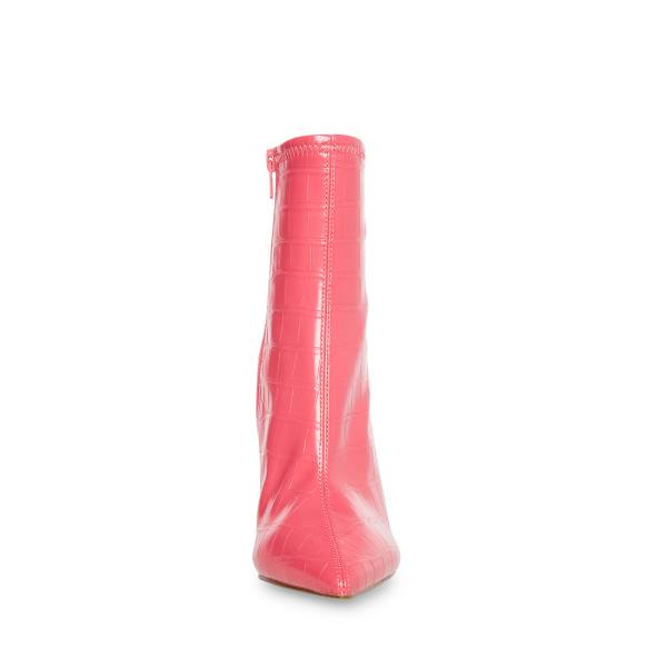 Botins Steve Madden Posse Crocodile Feminino Rosa | SM-917SN