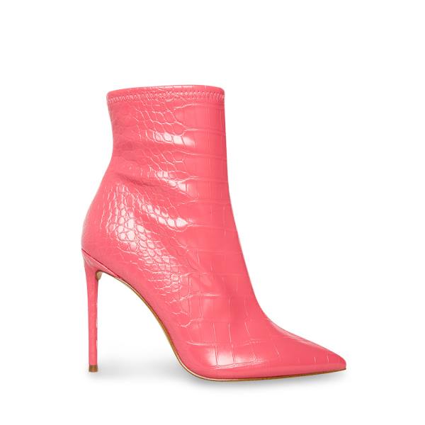 Botins Steve Madden Posse Crocodile Feminino Rosa | SM-917SN