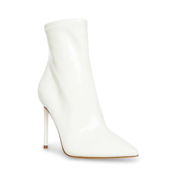 Botins Steve Madden Posse Envernizados Feminino Branco | SM-276XC