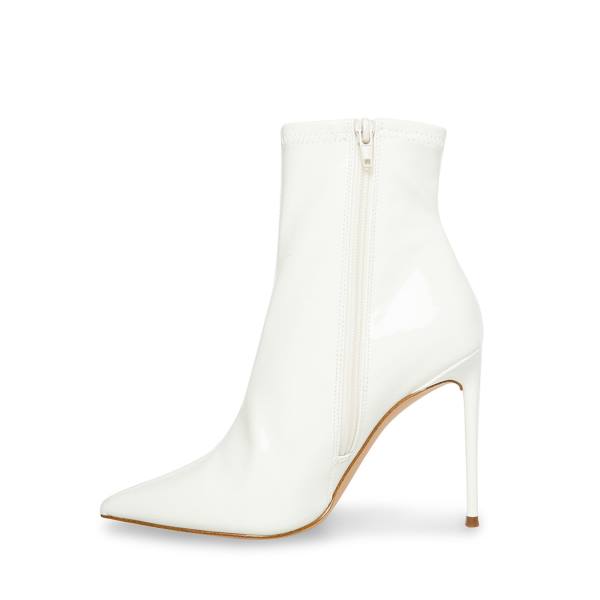 Botins Steve Madden Posse Envernizados Feminino Branco | SM-276XC