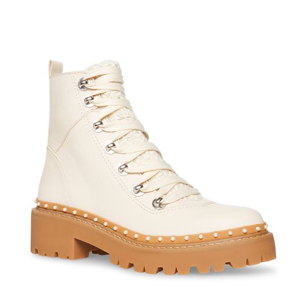 Botins Steve Madden Rainier Bone Feminino Bege Multicoloridas | SM-760GA