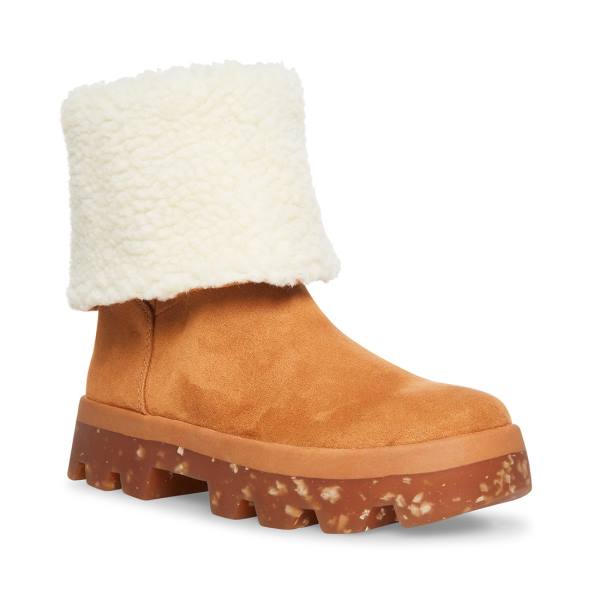 Botins Steve Madden Restt Tan Feminino Marrom Escuro | SM-513YV