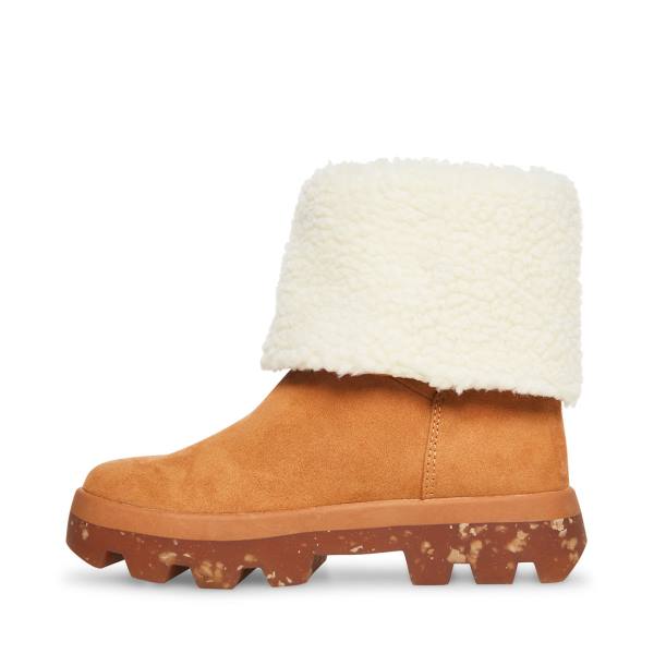 Botins Steve Madden Restt Tan Feminino Marrom Escuro | SM-513YV