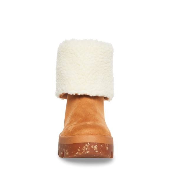 Botins Steve Madden Restt Tan Feminino Marrom Escuro | SM-513YV