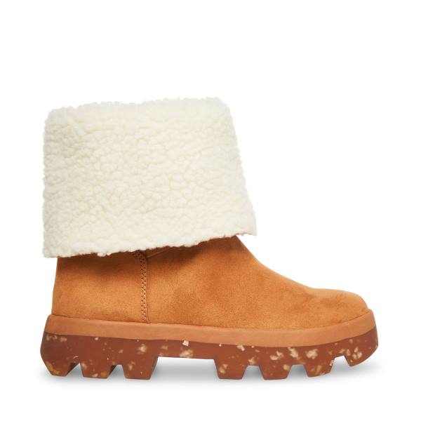 Botins Steve Madden Restt Tan Feminino Marrom Escuro | SM-513YV