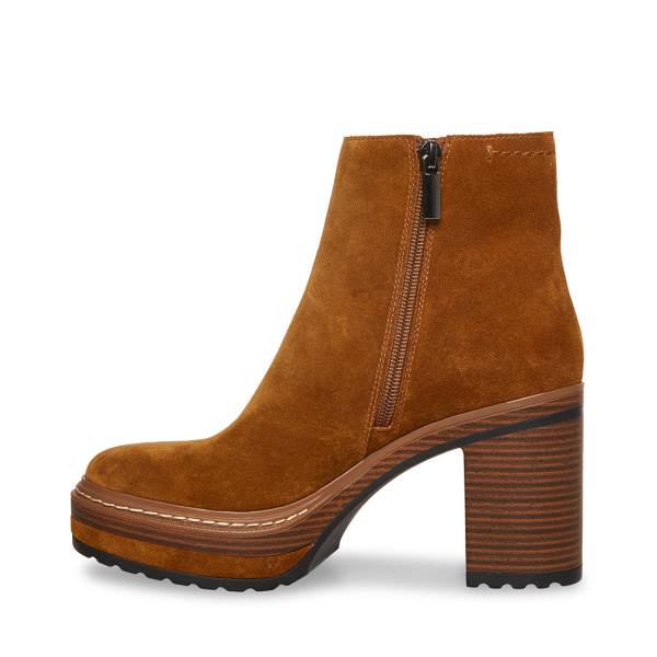 Botins Steve Madden Shaniya Camurça Feminino Marrom | SM-297SF