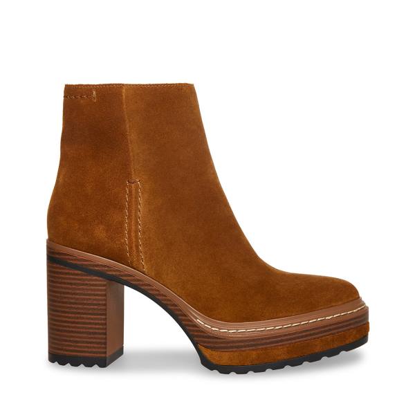 Botins Steve Madden Shaniya Camurça Feminino Marrom | SM-297SF