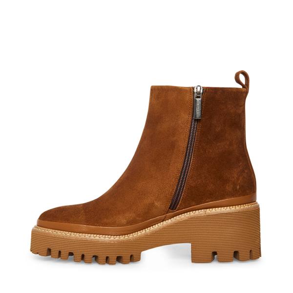 Botins Steve Madden Stetson Camurça Feminino Marrom | SM-674HK