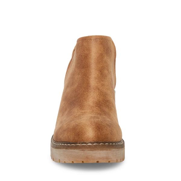 Botins Steve Madden Tamarra Cognac Feminino Marrom Multicoloridas | SM-305LX