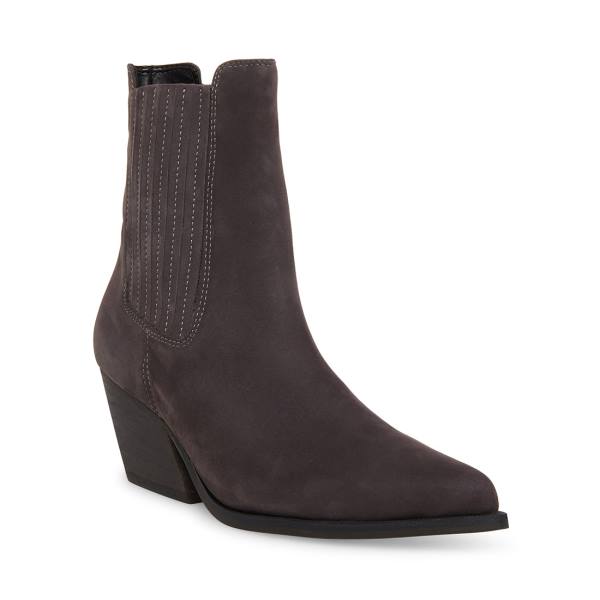 Botins Steve Madden Terezza Nubuck Feminino Cinzentas | SM-501HP