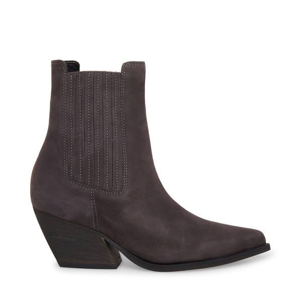 Botins Steve Madden Terezza Nubuck Feminino Cinzentas | SM-501HP