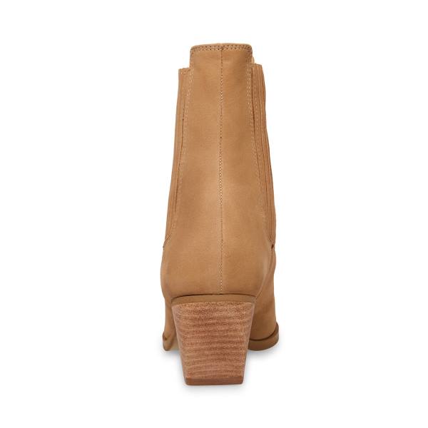 Botins Steve Madden Terezza Tan Nubuck Feminino Marrom | SM-965CM