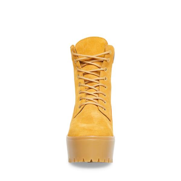 Botins Steve Madden Tindra Tan Camurça Feminino Marrom | SM-480IT