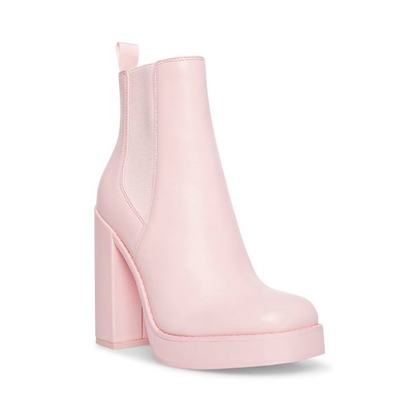 Botins Steve Madden Triple Couro Feminino Rosa | SM-410QH