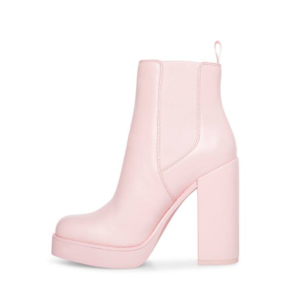 Botins Steve Madden Triple Couro Feminino Rosa | SM-410QH