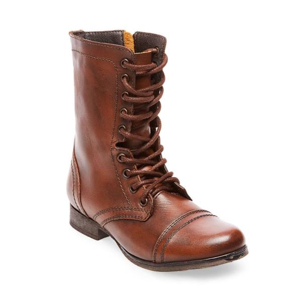 Botins Steve Madden Troopa Couro Feminino Marrom | SM-654NL