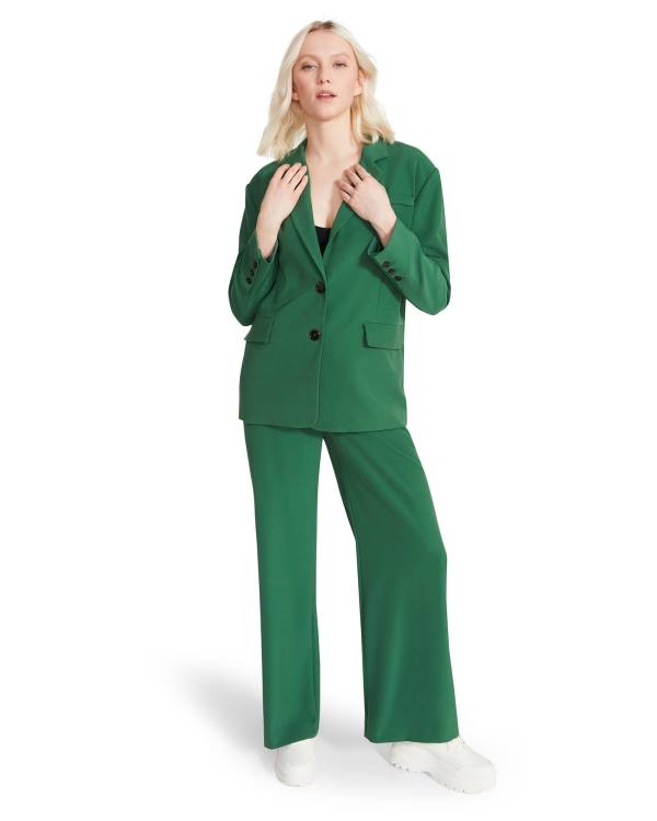 Calças Steve Madden High Waisted Trouser Feminino Verdes | SM-427NY