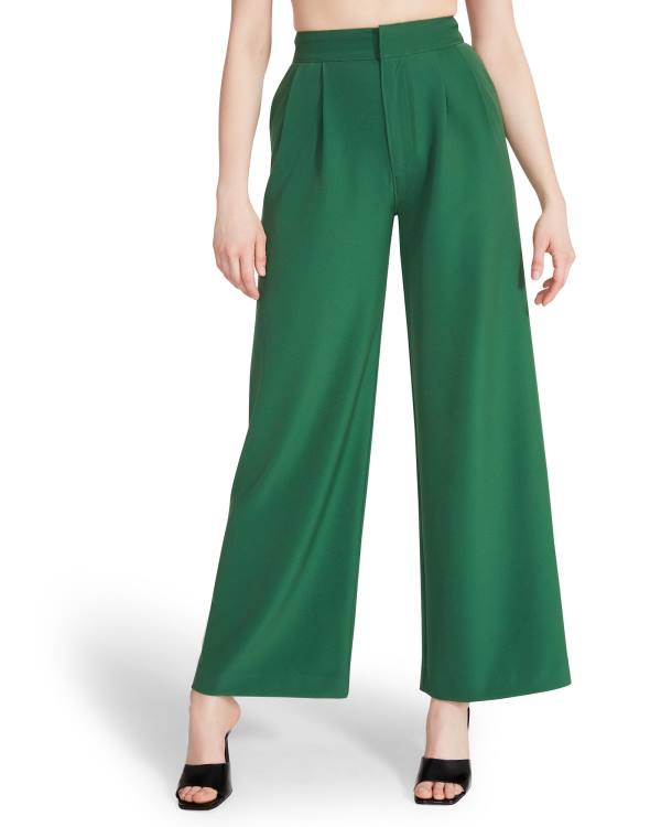 Calças Steve Madden High Waisted Trouser Feminino Verdes | SM-427NY