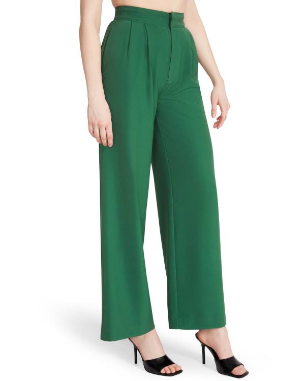 Calças Steve Madden High Waisted Trouser Feminino Verdes | SM-427NY