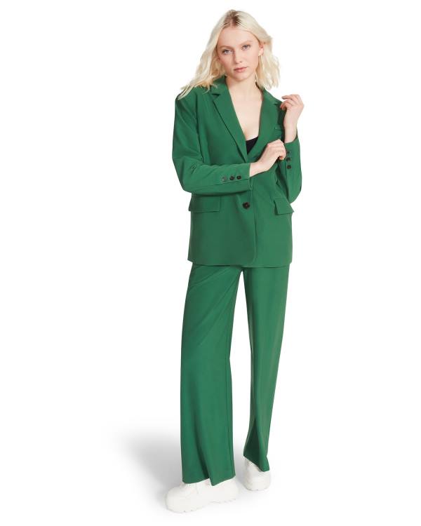 Calças Steve Madden High Waisted Trouser Feminino Verdes | SM-427NY