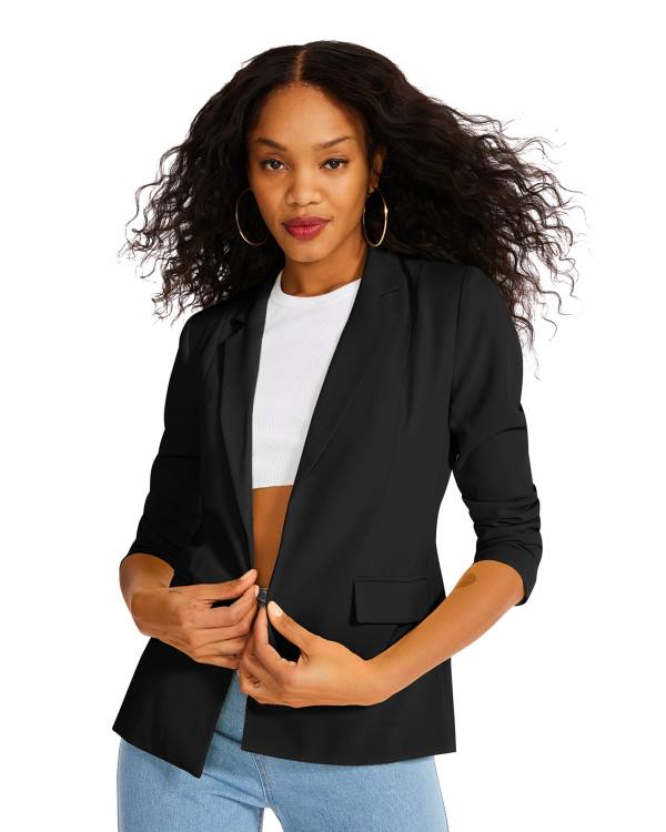 Casaco Steve Madden Black Blazer Feminino Pretas | SM-210OH