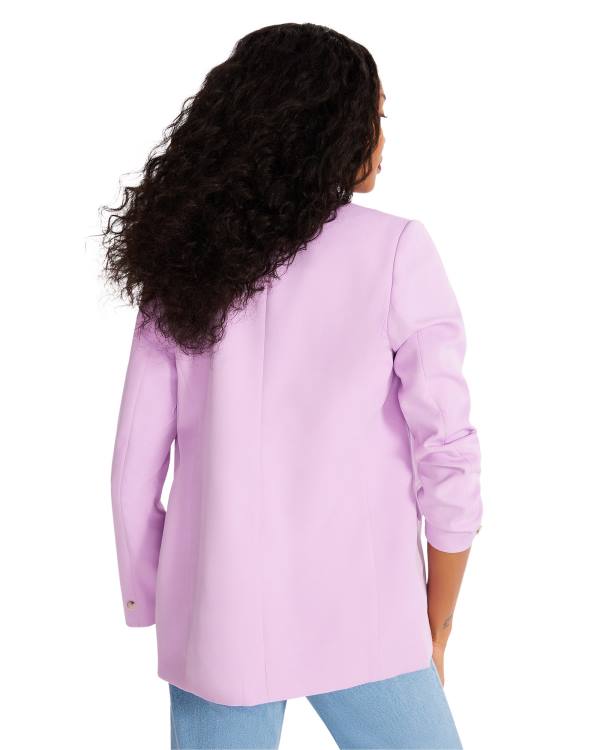 Casaco Steve Madden Boyfriend Blazer Feminino Roxo | SM-163BR