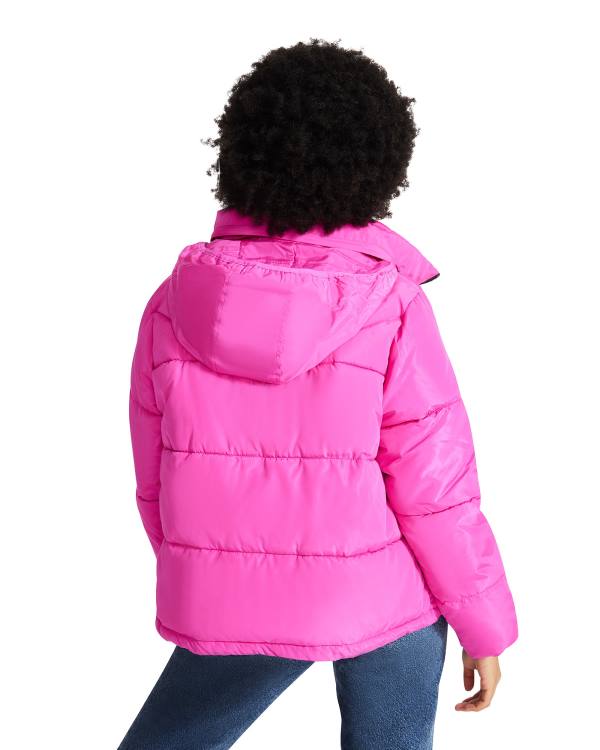 Casaco Steve Madden Hot Puffer Feminino Rosa | SM-821AP