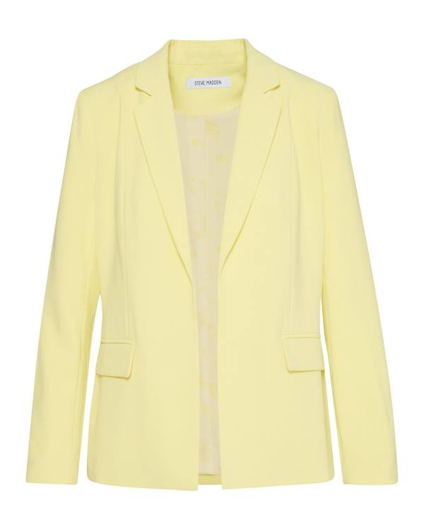 Casaco Steve Madden Neon Blazer Feminino Amarelas | SM-638NL