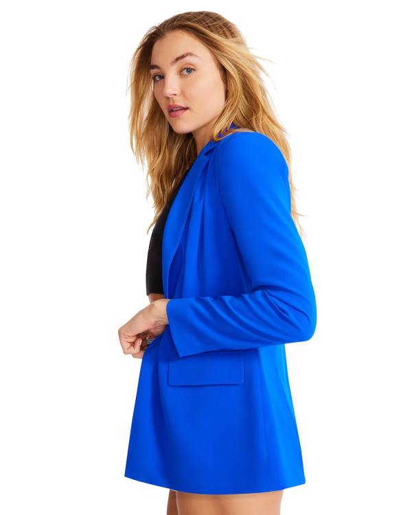 Casaco Steve Madden Neon Blazer Feminino Azuis | SM-730TH