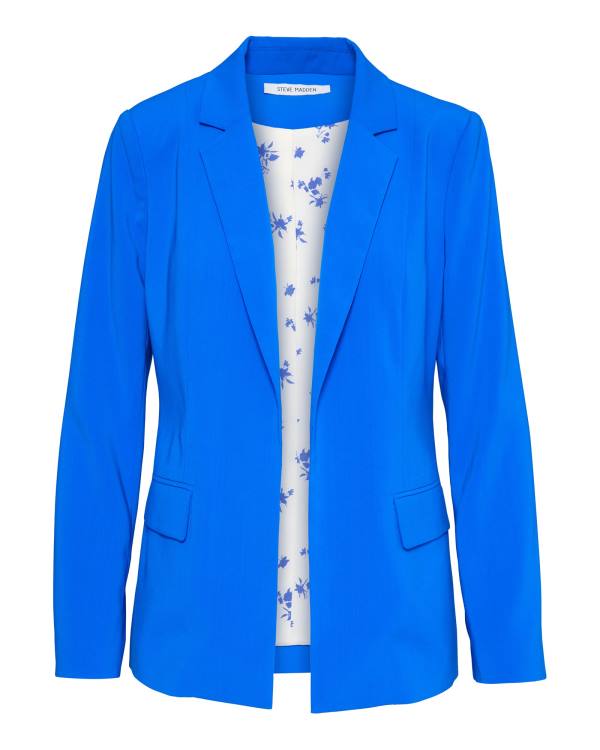 Casaco Steve Madden Neon Blazer Feminino Azuis | SM-730TH