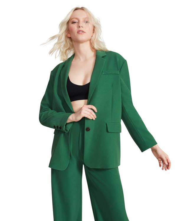 Casaco Steve Madden Oversized Blazer Feminino Verdes | SM-365WZ