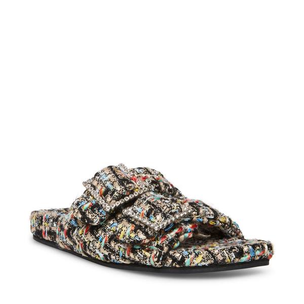 Chinelos Steve Madden Sandstorm Feminino Pretas Multicoloridas | SM-645QL