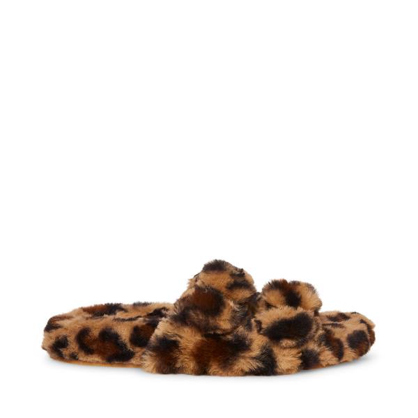 Chinelos Steve Madden Staycation Leopard Feminino Leopardo | SM-967FN